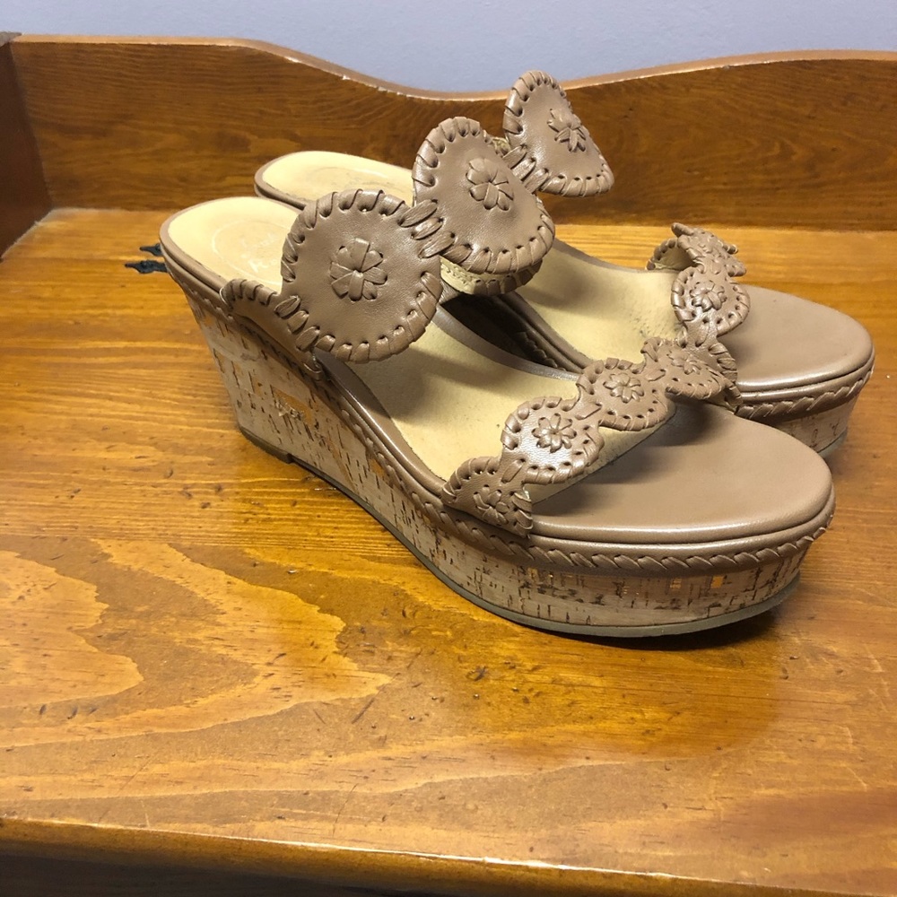 Brown/Tan Jack Roger Wedges